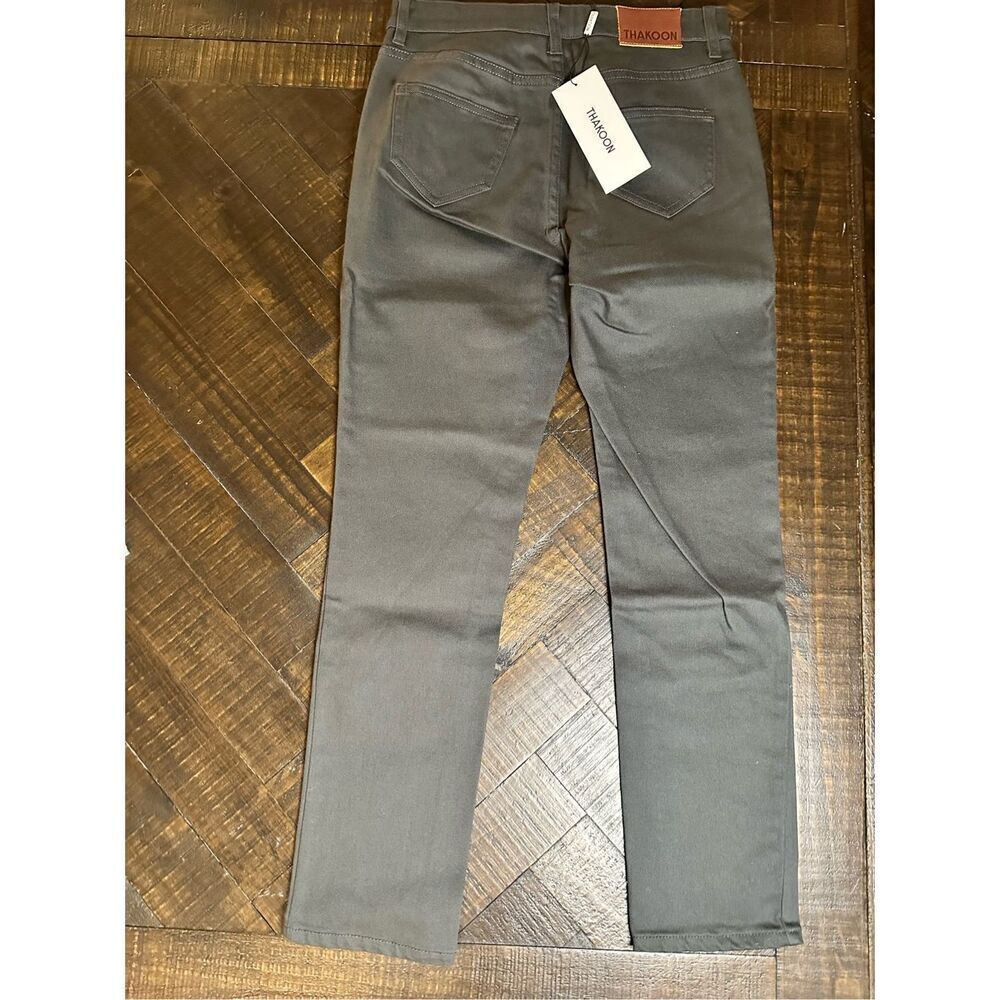 ๐ธ Thakoon High Rise Slate Gray Classic Cropped Jeans Size 2 New - Picture 8 of 8